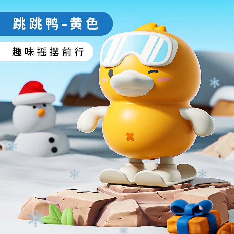 Children'S Wind-Up Jumping Duck Wind-Up Skateboard Duck Toy 6-12 Months Baby Boy Girl 1-2-3 Years Old - Image 1